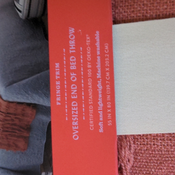 Opalhouse Bedding Opal House Fringe Trim Oversized End Of Bed Throw